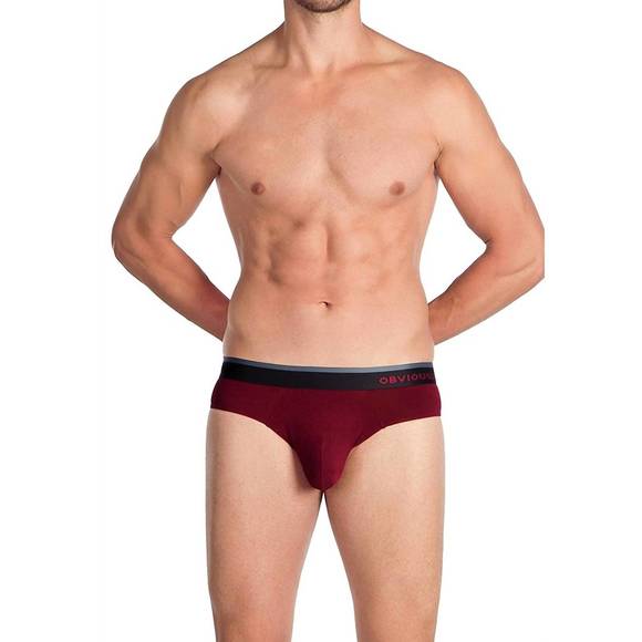 NEW OBVIOUSLY primeman brief in maroon - Picture 1 of 1